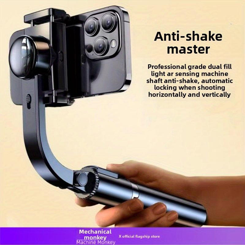 

Ручной стабилизатор-подвес с двойной подсветкой, селфи-палкой, одноосным стабилизатором, смарт-креплением, плавной съемкой