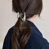 2024 Women's Metal High Ponytail Claw Clip: New Shark Style Temperament Half-Up Hair Accessory
