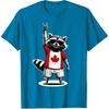 Raccoon Canadian Flag Rocks Funny Canada T-Shirt