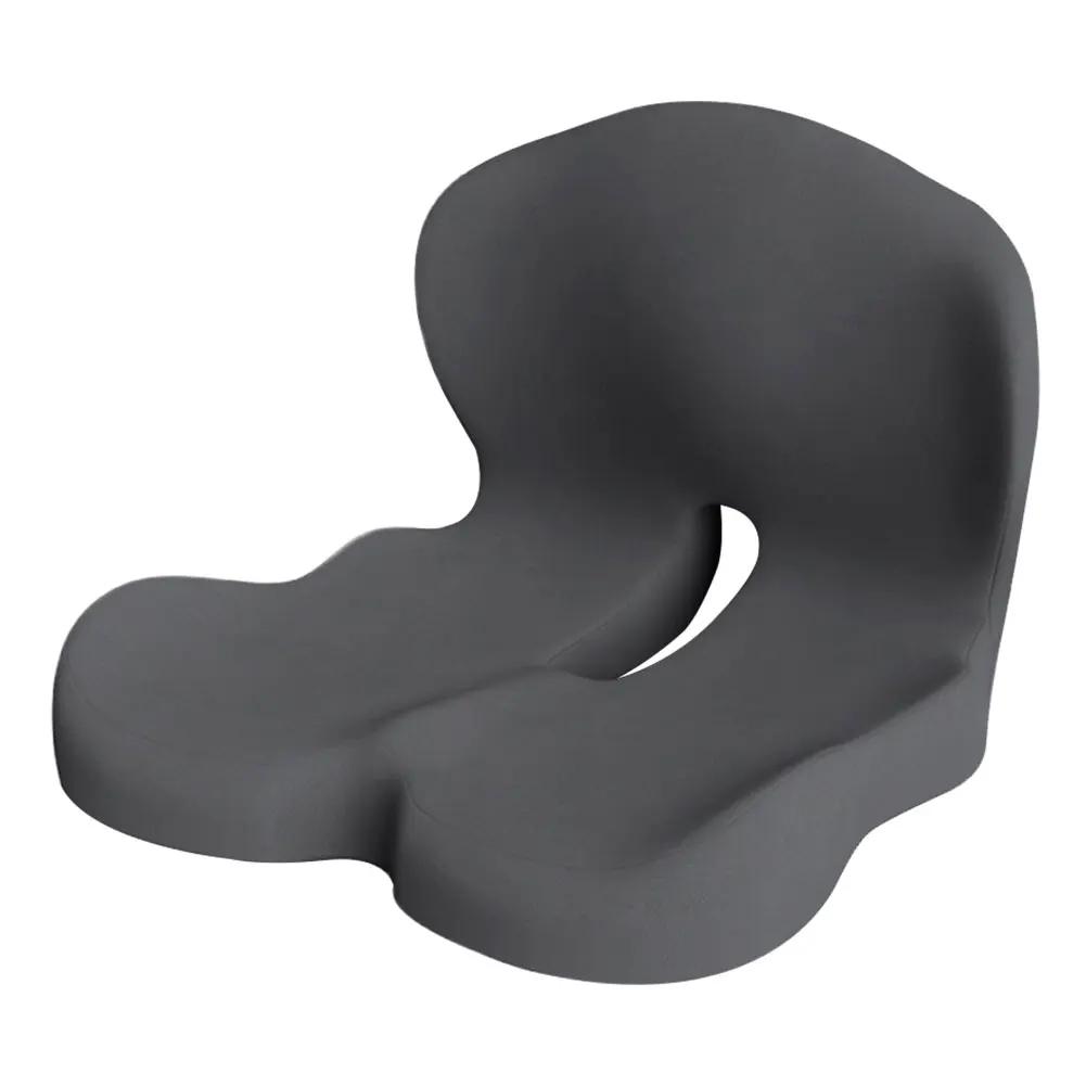 Memory Foam Coccyx Cushion L-Shaped Integrated Car Seat Cushion with Back Support Sitting Pillow for Office Workers Car Drivers