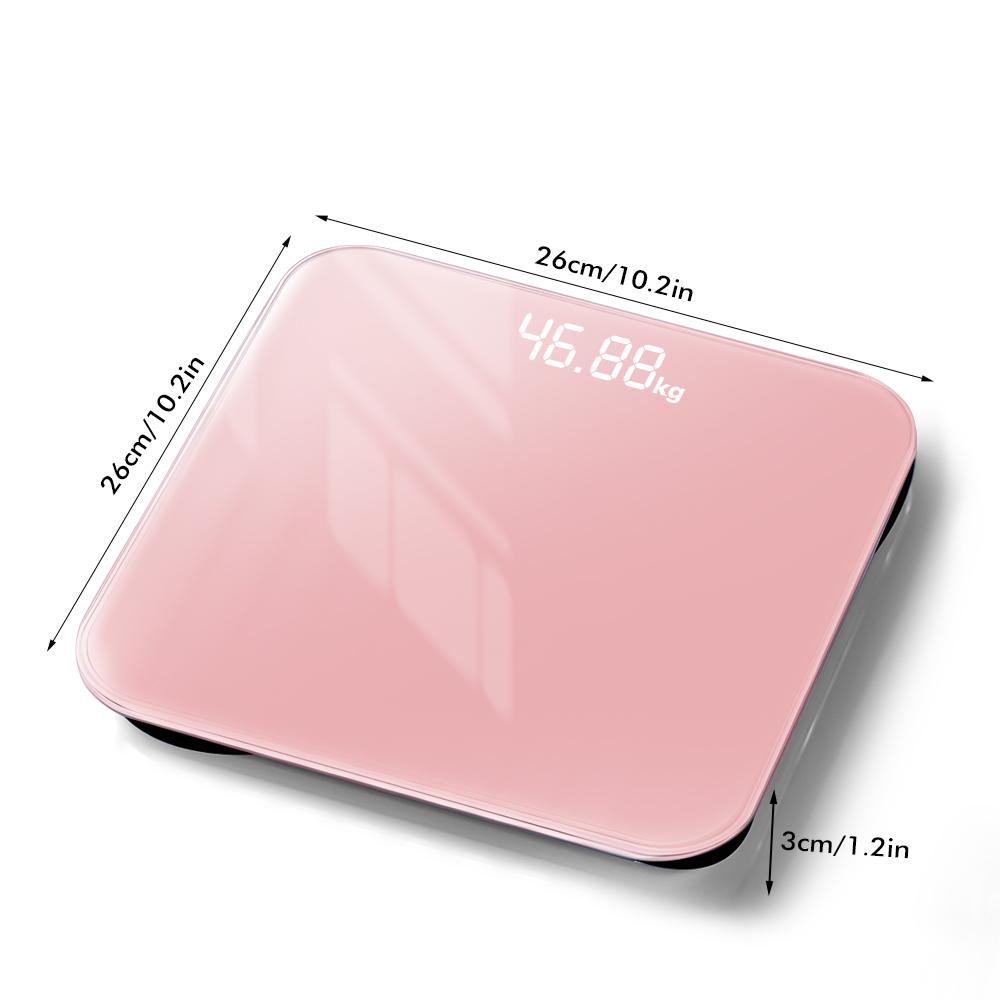 Digital Bathroom Scale LED Smart Body Fat Scale Accurate Measurement Weight Included 3*AAA Batteries Analyzer Testing Scale