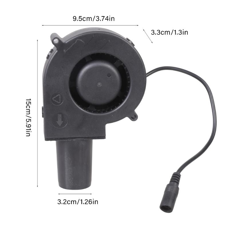 Variable Speed Brushless Air Blower With Double Ball Bearing For Efficient Fire Starting In Fireplaces And BBQs