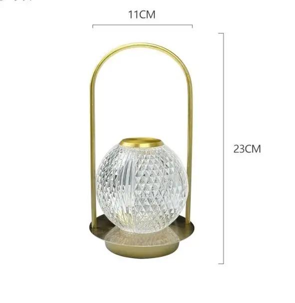 

Ретро Креативная переносная металлическая настольная лампа для спальни, гостиной, прикроватная лампа, романтическое украшение для дома, декоративные фигурки 3 Color Changeable