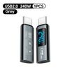 Elough 240W Adapter 5A USB 4.0 USB2.0 Digital Display Type C To Type C OTG Video Transfer for iPhone 15 Samsung Tablet Laptop 3