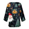 Damen Casual Fashion Caot Retro bedruckte leichte mittellange Jacken-Cardigan