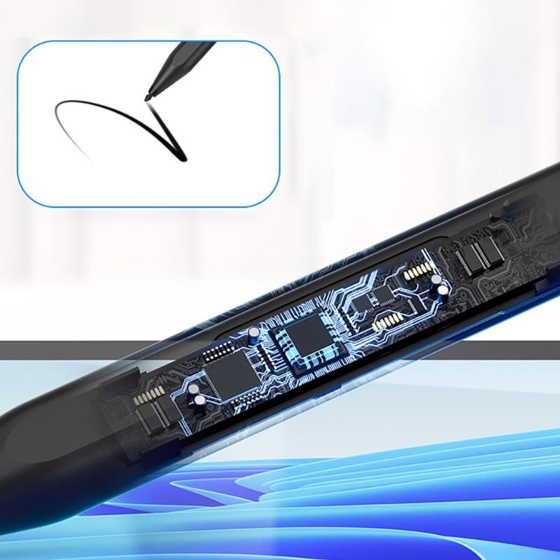Magnetic Styluses Pen Compatible for Go/Laptop/Book Featuring 1024Pressure Levels Replaceable Nibs