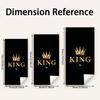 Golden Crown King Art Beach Towel, Majestic Graphic Design Quick-Dry Sand-Free Microfiber Bath Towel for Travel, Swim and Yoga
