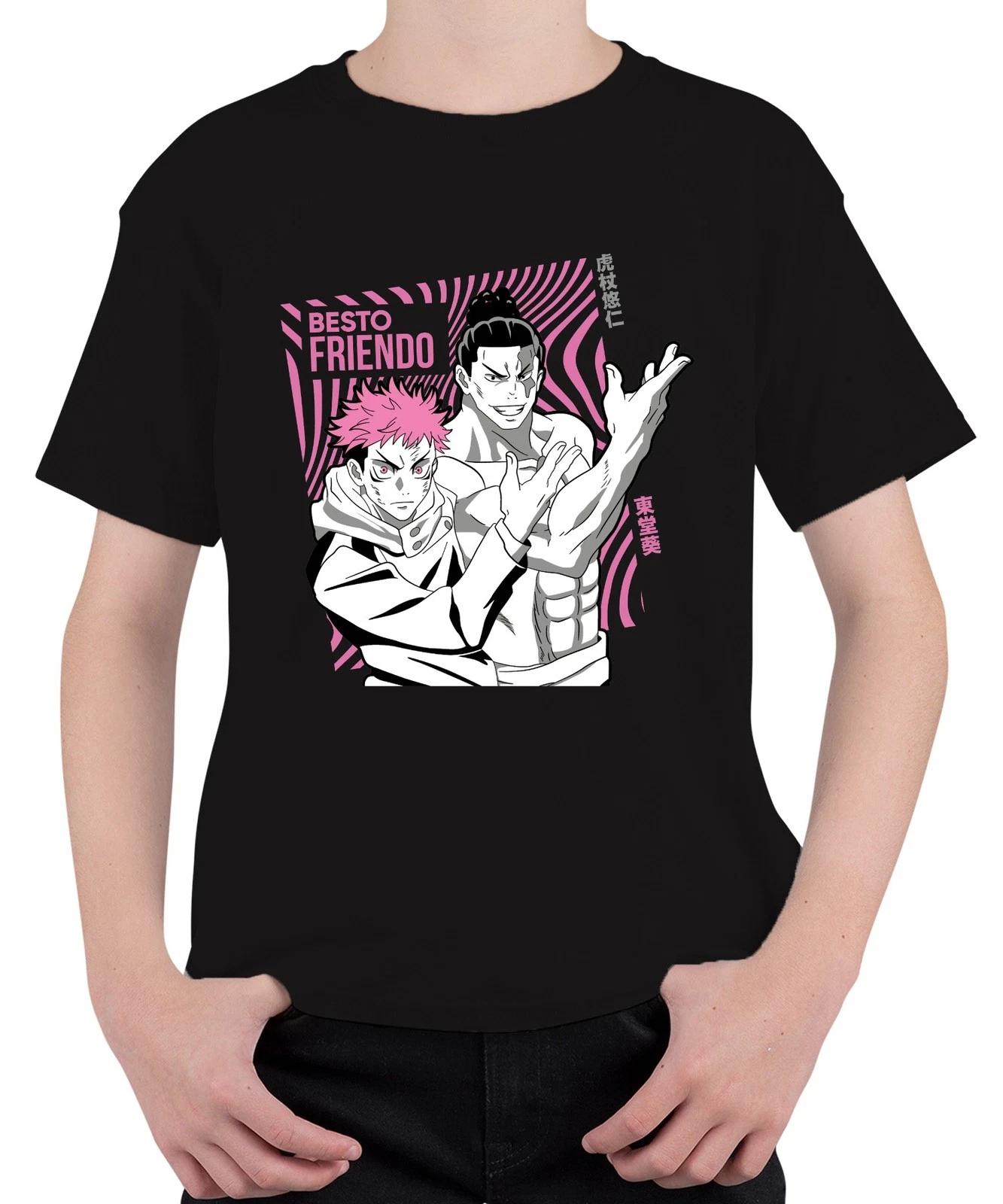 Jujutsu Kaisen BESTO FRIENDO Yuji Itadori Aoi Todo Geschenk Anime Unisex Kinder XXXL