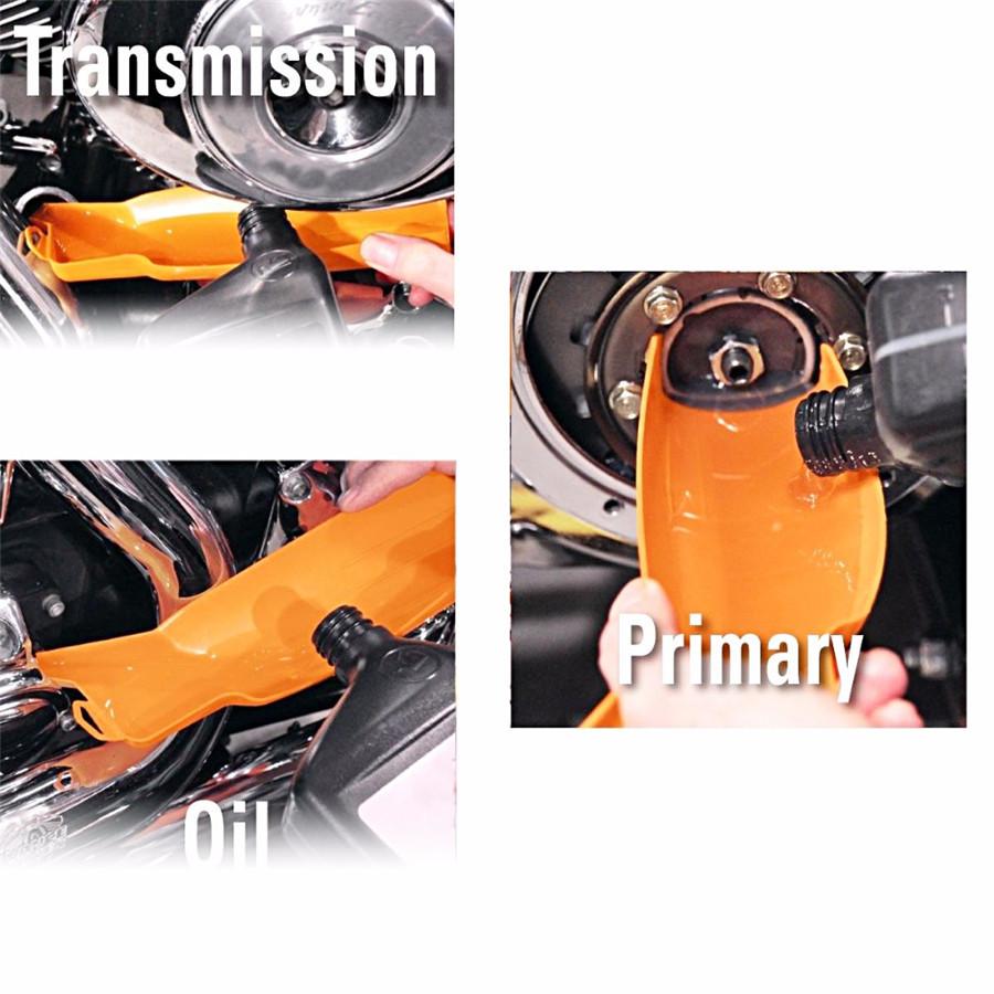 Primary Case Oil Fill Funnel Drip-Free Oil Filter Funne For Harley Touring Road King Dyna Softail Fatboy XR Sportster XL
