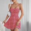 2026 European and American summer new fashion casual waist thin suspender backless printing sexy dress women