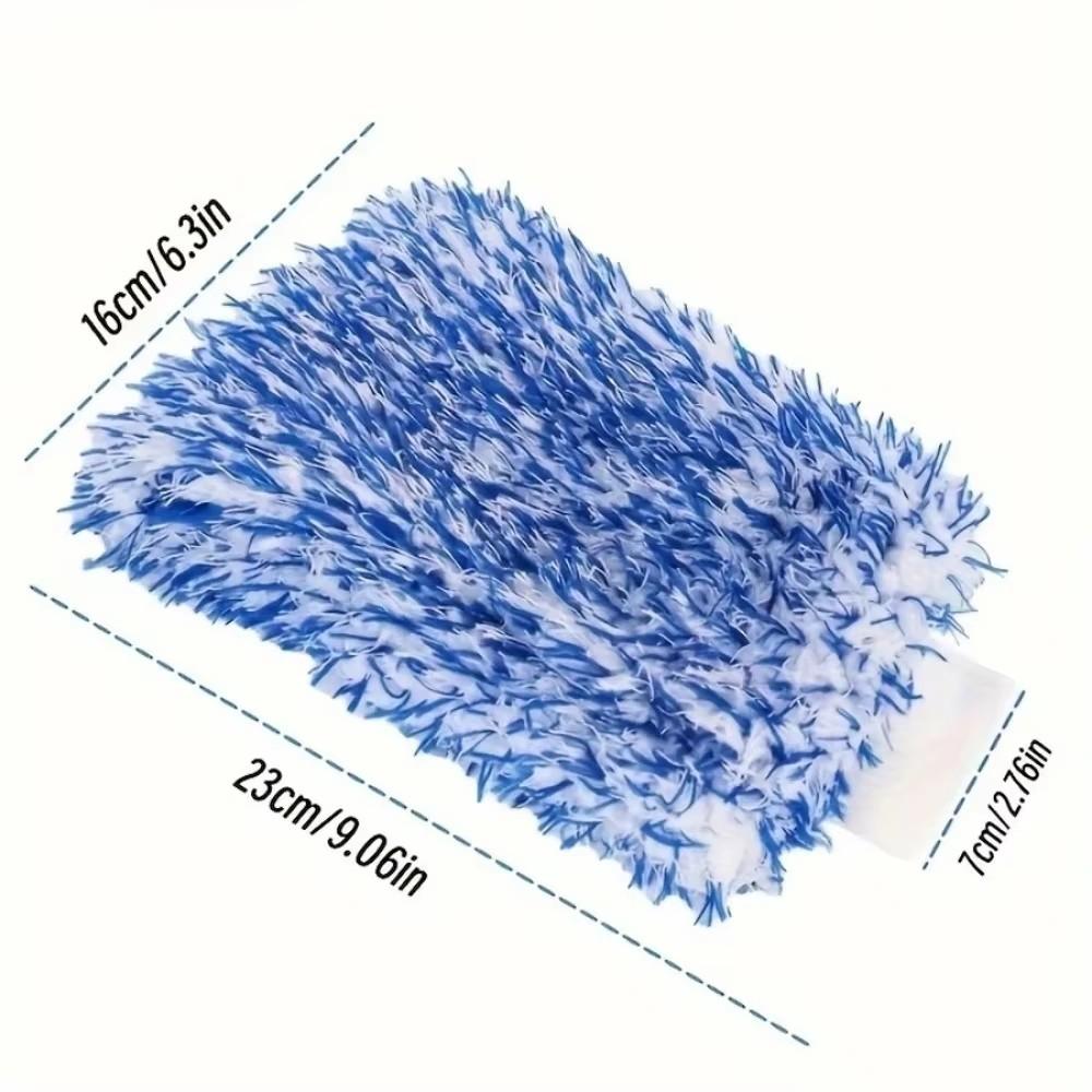 Plush Car Wash Mitt Microfiber Thick Car Cleaning Mitts Auto Car Wash Accessories Car Cleaning Tools Dusting Gloves