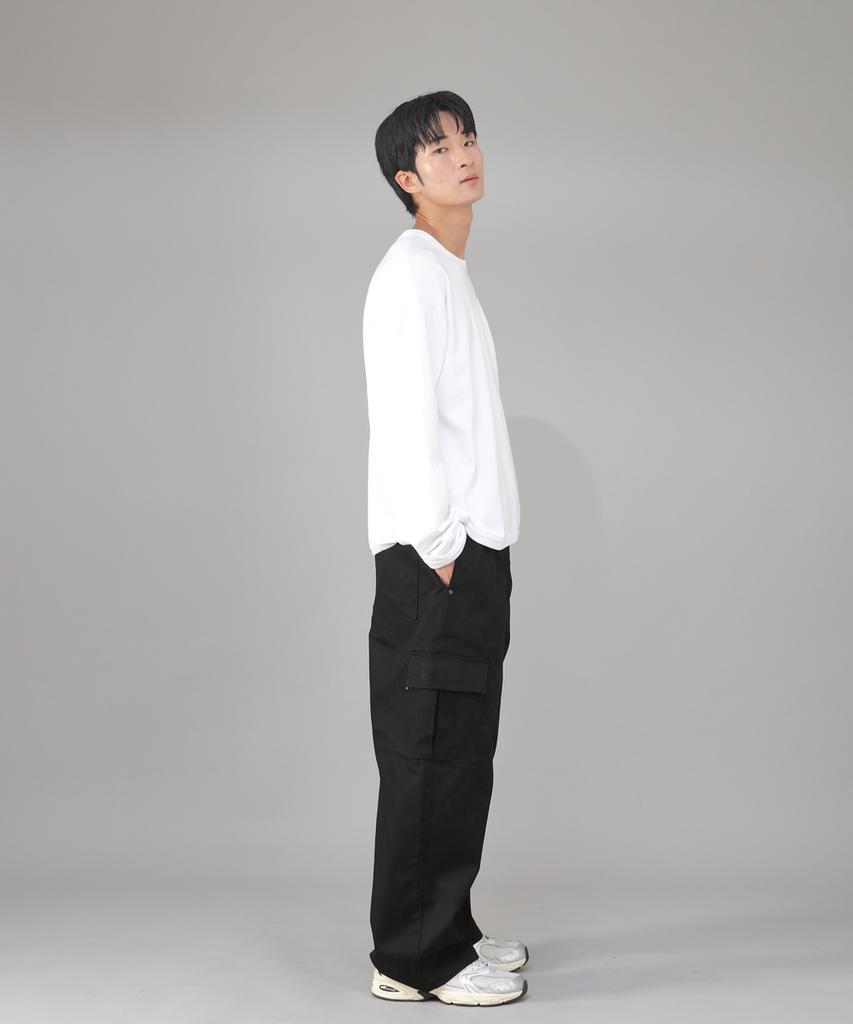 Seinteukeulu Rivet Fix Ex Wide Cargo Pants Rec-360 Black