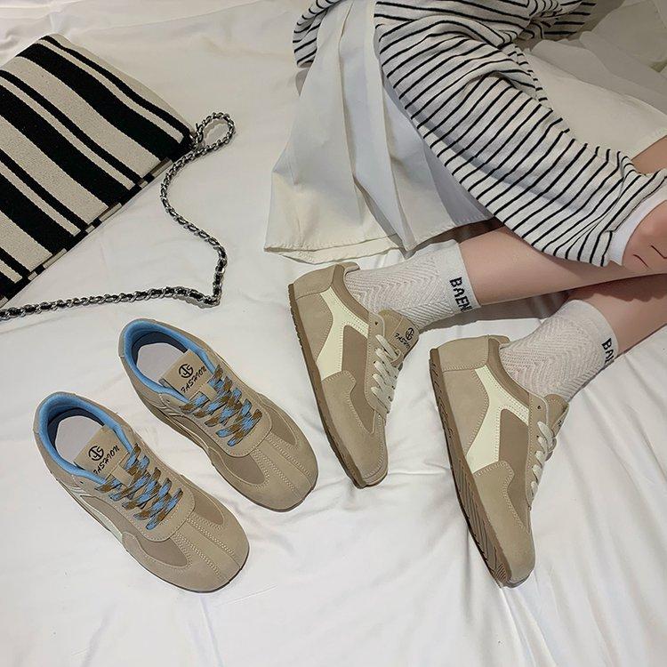 Lightweight Dopamine Retro Versatile Flat-bottomed German Training Shoes Women's 2025 New Spring and Autumn Lightweight Casual Sports Shoes