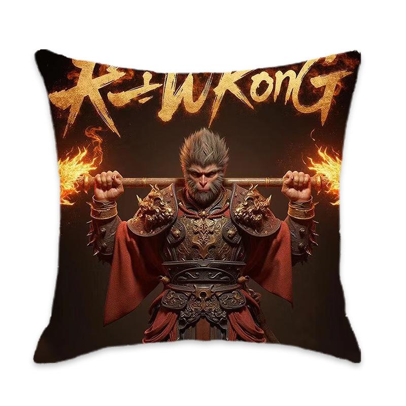 Kissen der New Black Myth Wukong Serie Bequem und weich Auto Zuhause Schlafzimmer Nachttischkissen Kissen
