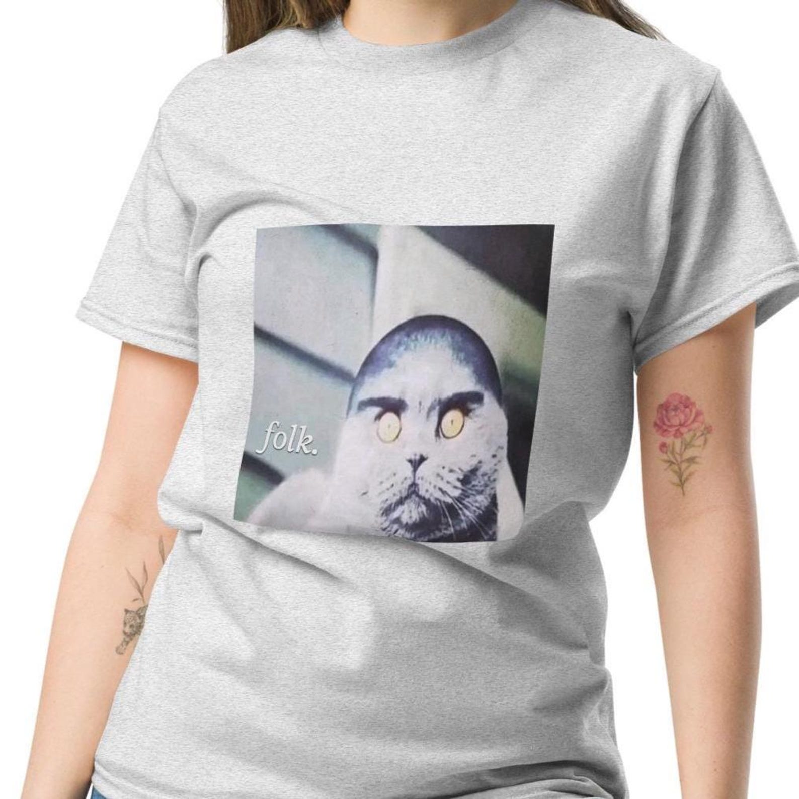 Folk Valley Cat Brainrot Meme Shirt, Silly Shirts, Unhinged T-shirt, Incomprehensible Memes, Unisex Graphic Tee, Gift for Her 2XL