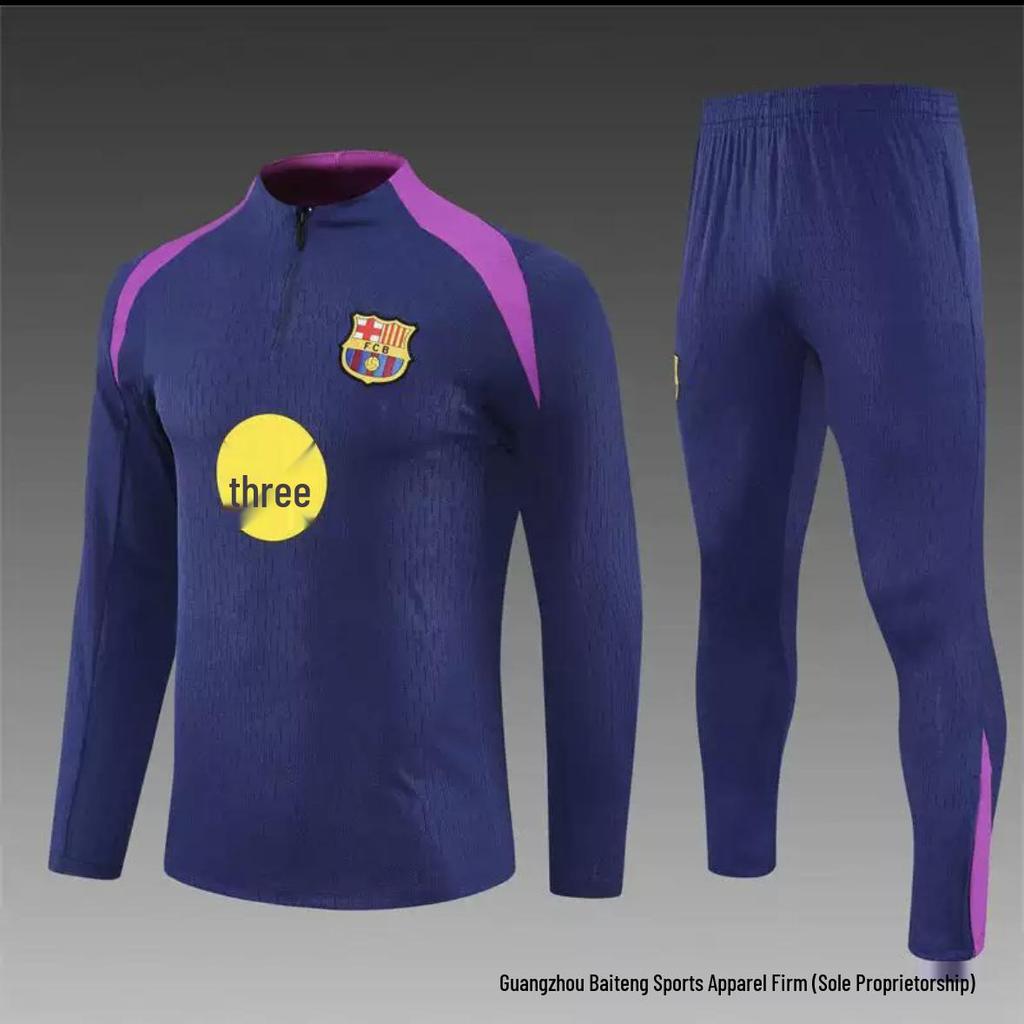 New Real Madrid Vs. Barcelona Adult Match Jersey and Training Suit Set 2526