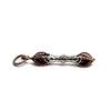 Carmelo Tibetan Vajra Dorje Vajra Pendant, Silver, for Men and Women