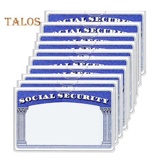 10/20 Unidades Protetores de Cartão de Segurança Social Transparentes Protetor de Cartão Medicare Resistente à Água Porta-Cartão de PVC Transparente para ID Cartão de Débito Cartão de Crédito