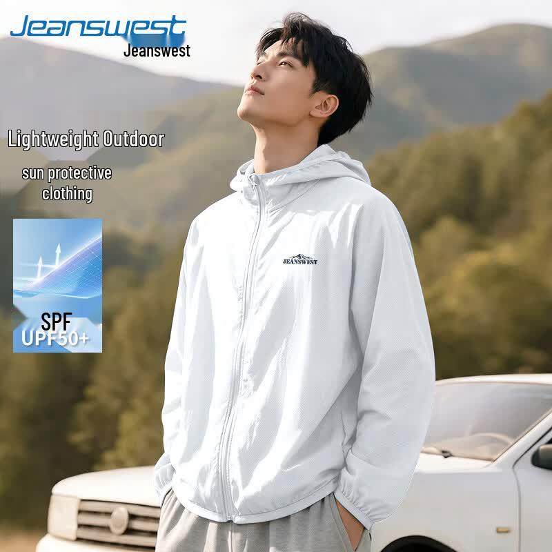 

Jeanswest Men s Summer UPF50+ Cooling Sun Protection Hooded Jacket M