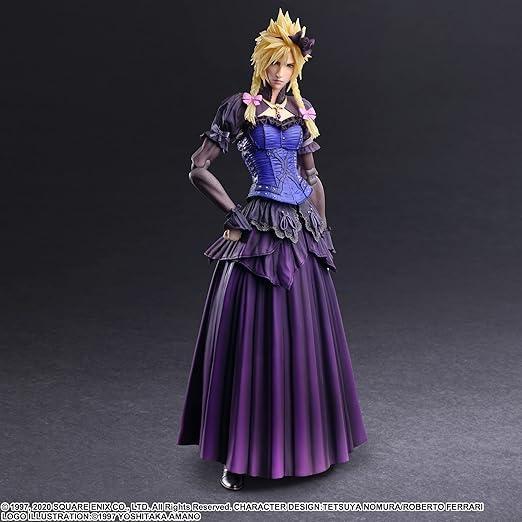 

[USED] FF7 Remake Play Arts Kai Cloud Strife Dress Ver.