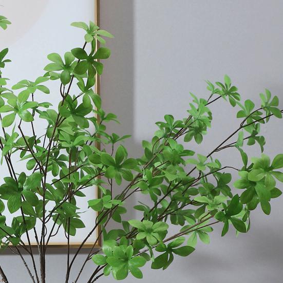 Artificial Greenery Stems Faux Tree Branch with Leaves Fake Silk Enkianthus Perulatus Leaf Plants for Vase Wedding Party Floral Arrangement