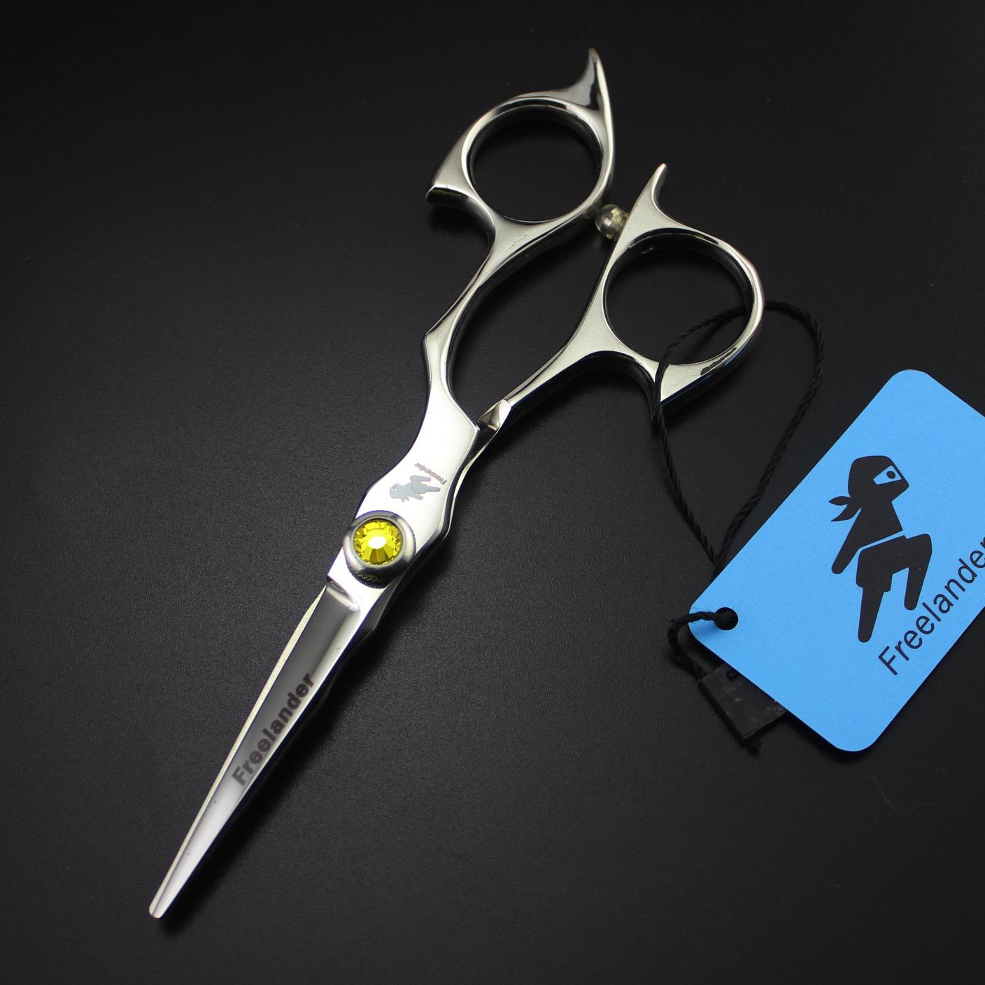 5.0 God Walker Personalized Hairdressing Scissors - Straight Barber Shears 06-8 5-inch Blue Gem Scissors