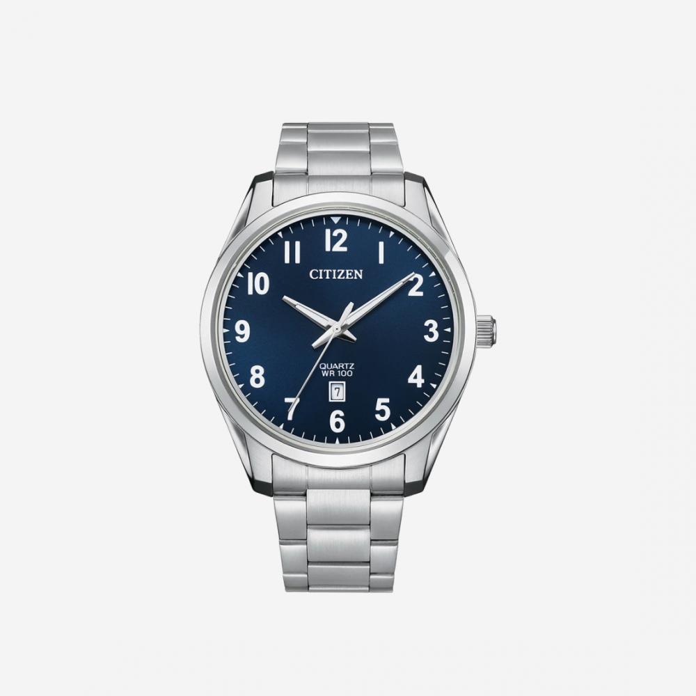 

Citizen Quartz 42 мм Нержавеющая сталь Синий Серебристый
