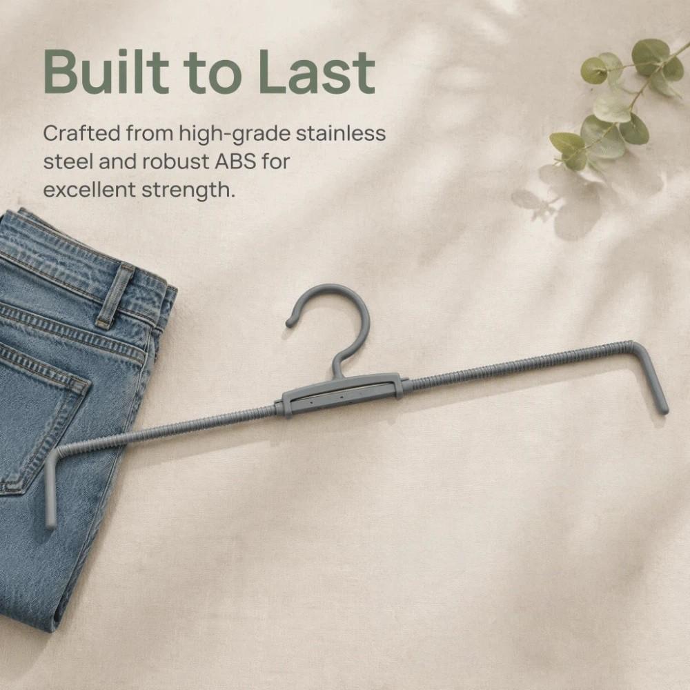 3pcs Multifunctional Skirts Jeans Hanger Stretchable Clothes Drying Rack Closet Storage