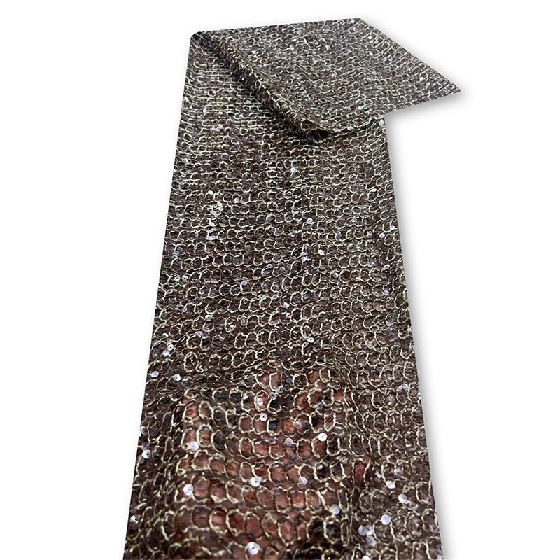 

1 ярд Осенне-зимняя 5 мм кружевная ткань с вышивкой пайетками, женские костюмы для выступлений, дизайнерская ткань ручной работы для DIY 1Yard