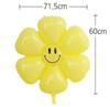 Flower Film Balloons, Daisy Balloons, Flower, Macaron Colors (5 Colors), Set of 10