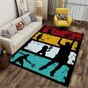 Tennis Silhouettes Carpet Design Suitable As a Non-slip Mat for the Living Room or Bedroom Sofa