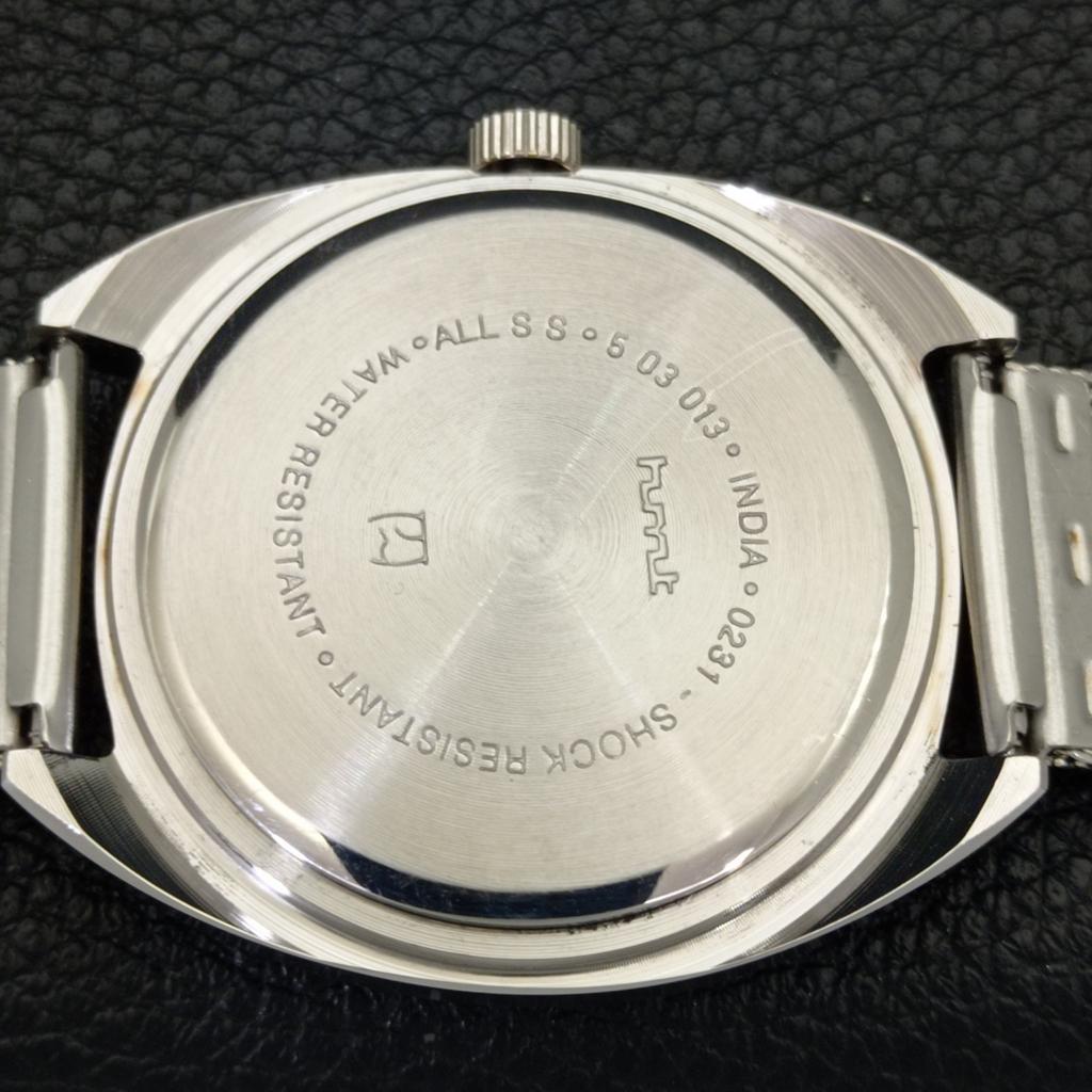 HAND-WINDING VINTAGE HMT KOHINOOR INDIAN MENS PINK COLOR DIAL WATCH A440945-4 HT-a440945