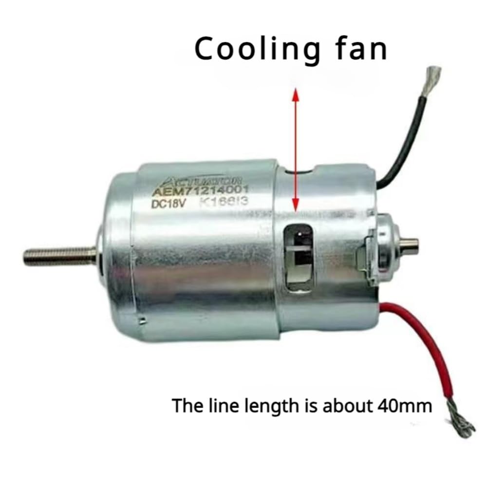 755 DC motor pro vyžínač 18V 120W motor sekačky na trávu s dlouhou hřídelí pro efektivní sekání a zastřihování plevele
