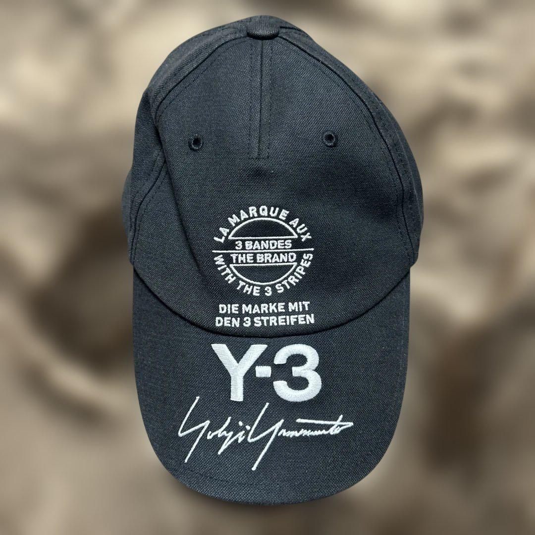

[USED] Y-3 black cap with embroidered logo