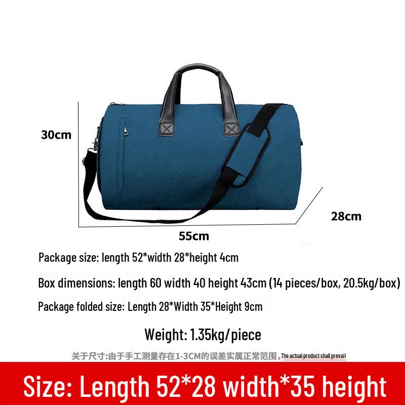 Large Capacity Travel Suit Bag - Ideal for Business Trips & Formal Wear Storage