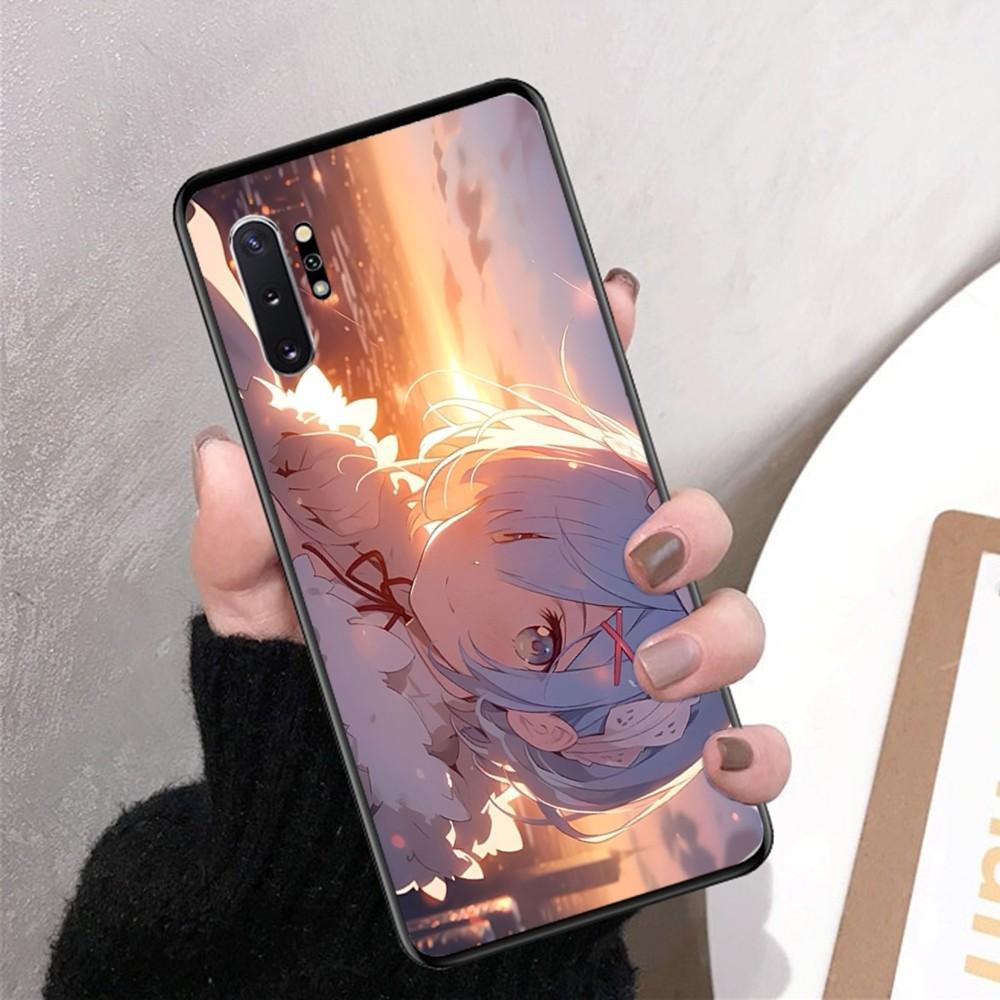 ReZERO Ram Rem Phone Case For Samsung Note 8 9 10 20 pro plus lite M 10 11 20 30 21 31 51 A 21 22 42 02 03