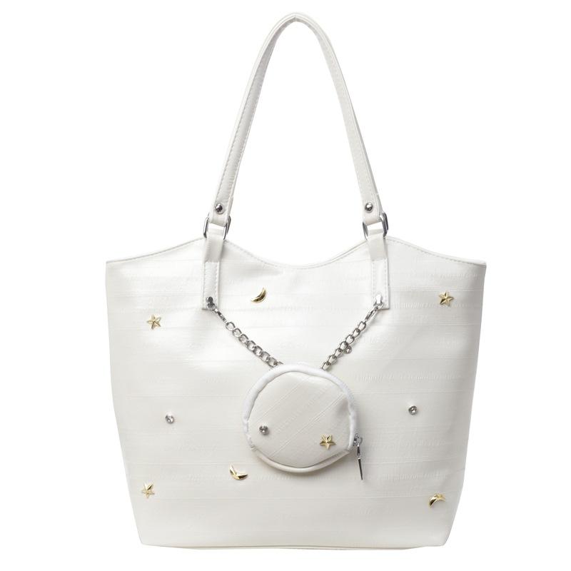 

Повсякденна м яка поверхня великої місткості жіноча сумка 2024 нова мода для поїздок на роботу плечова жіноча сумка високого класу іноземна сумка-тоут 36*13*29 білий