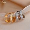 Cercei reali placati cu aur de 18k cu zirconiu, gol, in forma de C, cercei stud usori, de lux, high-end, cercei personalizati europeni și americani