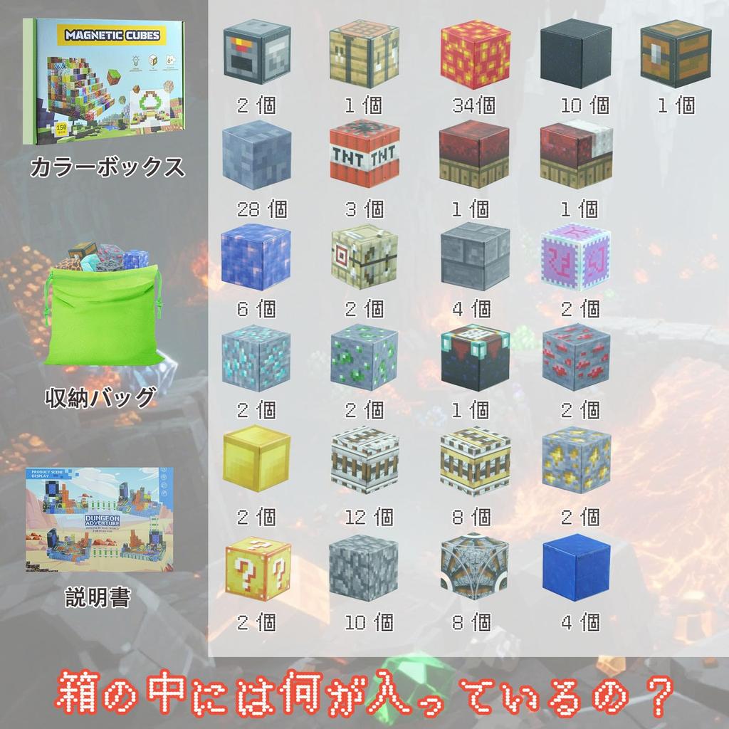 Minecraft-inspired Building Blocks Set, 150 Pieces + 4 DIY Characters, Underground Miner Theme Set, 3D Puzzle, Minecraft-inspired Toy, Educational