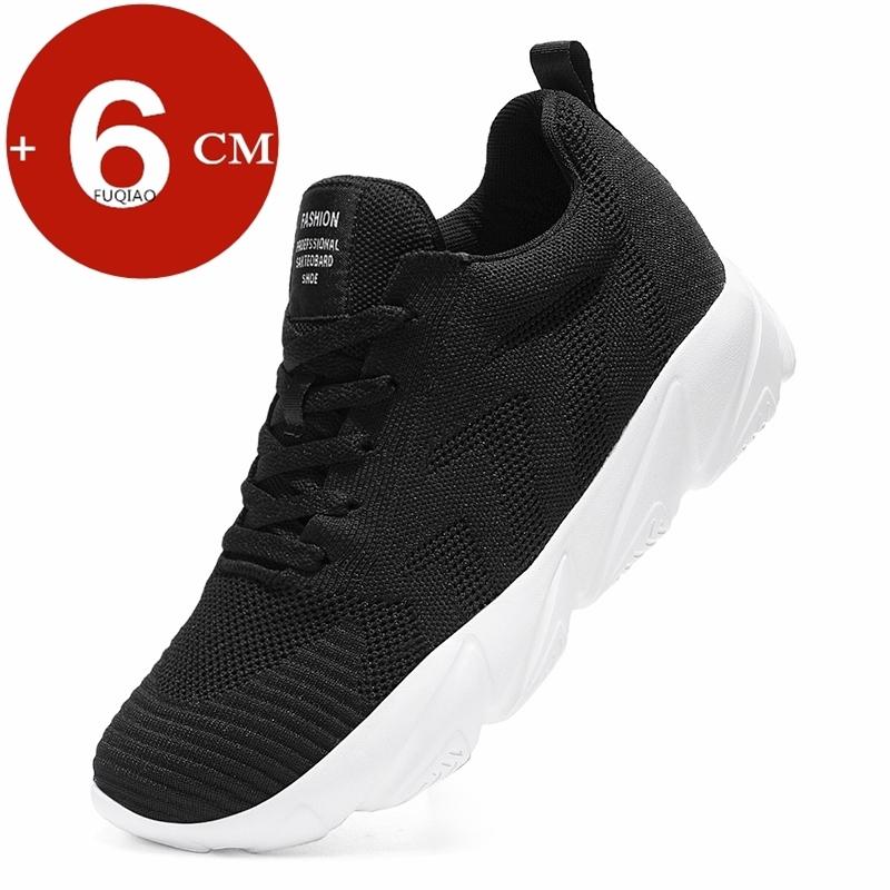 

Unisex Breathable Mesh 6CM Height Increase Sneakers Lightweight Comfortable Athletic Elevator Shoes for Men & Women Lift Sports 36
