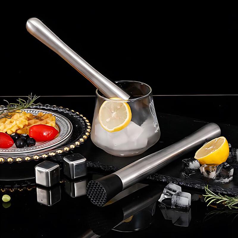 

Stainless Steel Bar Muddler and Ice Crusher
