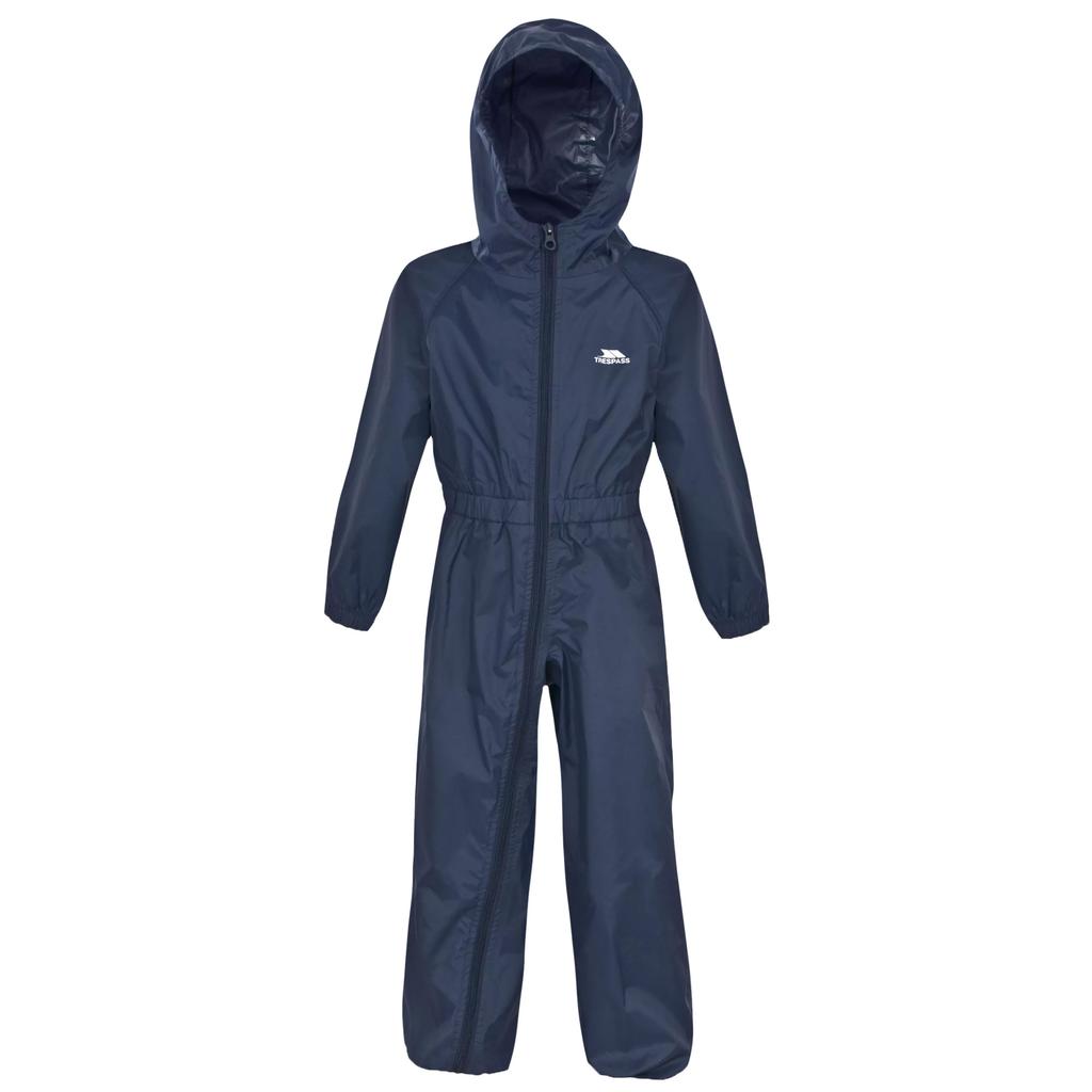 Childrens/Kids Button Waterproof Rain Suit
