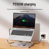 Rotating Tablet Stand with HDMI, Gigabit Ethernet, USB 3.0 Docking Station & Splitter