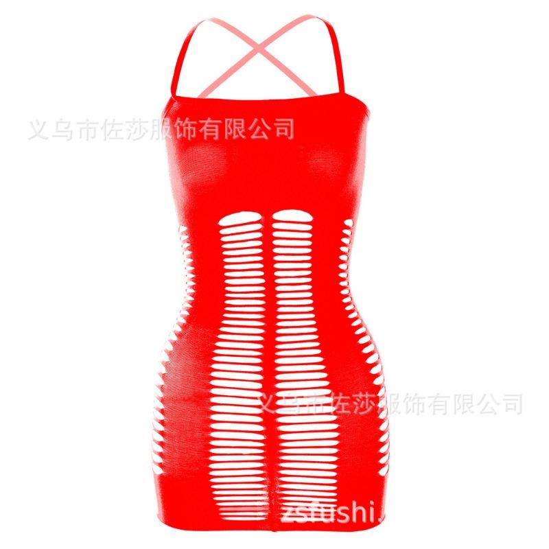 Sexy Underwear, Shoulder Straps, Princess Hip-wrapped Mesh Skirt, Hollowed-out Sexy Mesh