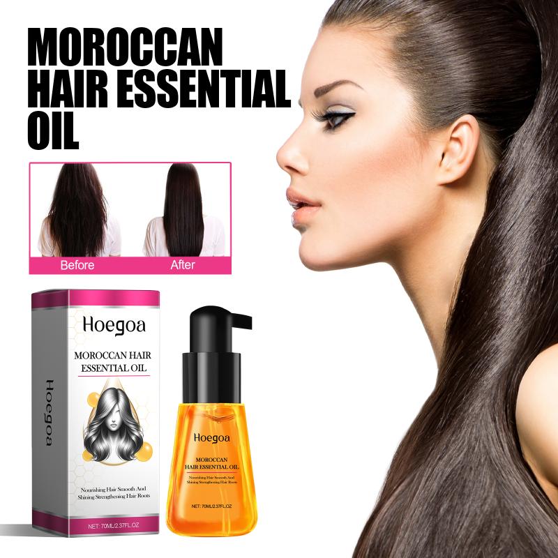 Hair Care Oil Serum 70ml Moroccan Silk Formula Tames Frizz Anti Split End Daily Conditioning for Soft Hair