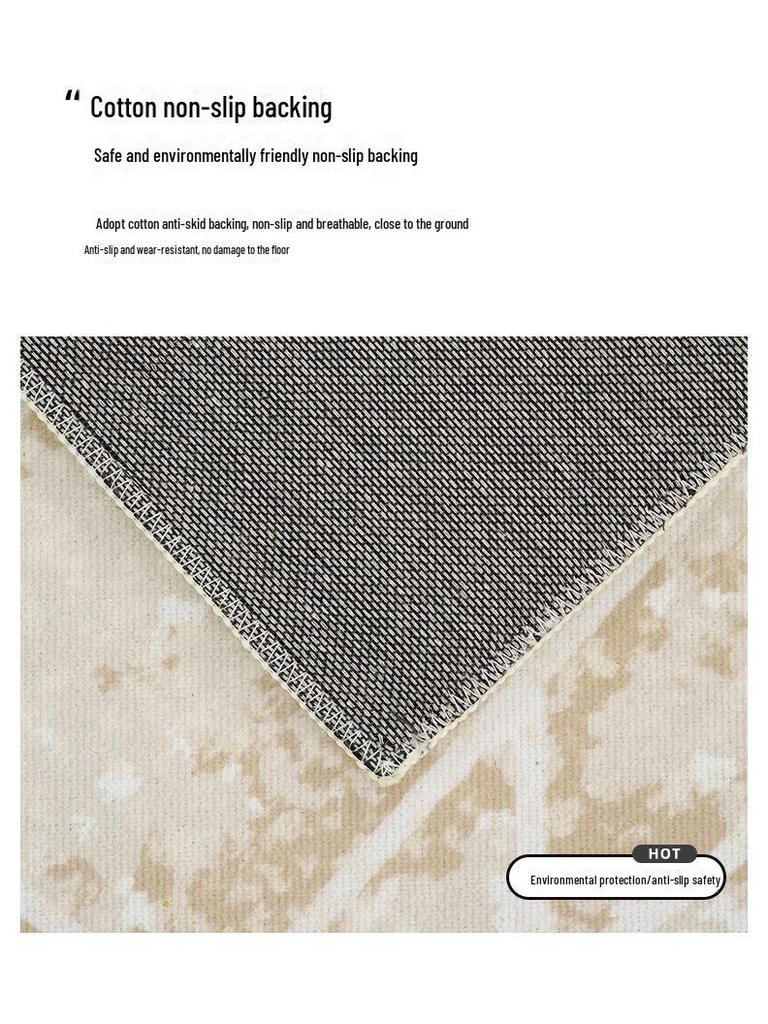 Covor impermeabil cu bucle de catifea pentru living și dormitor