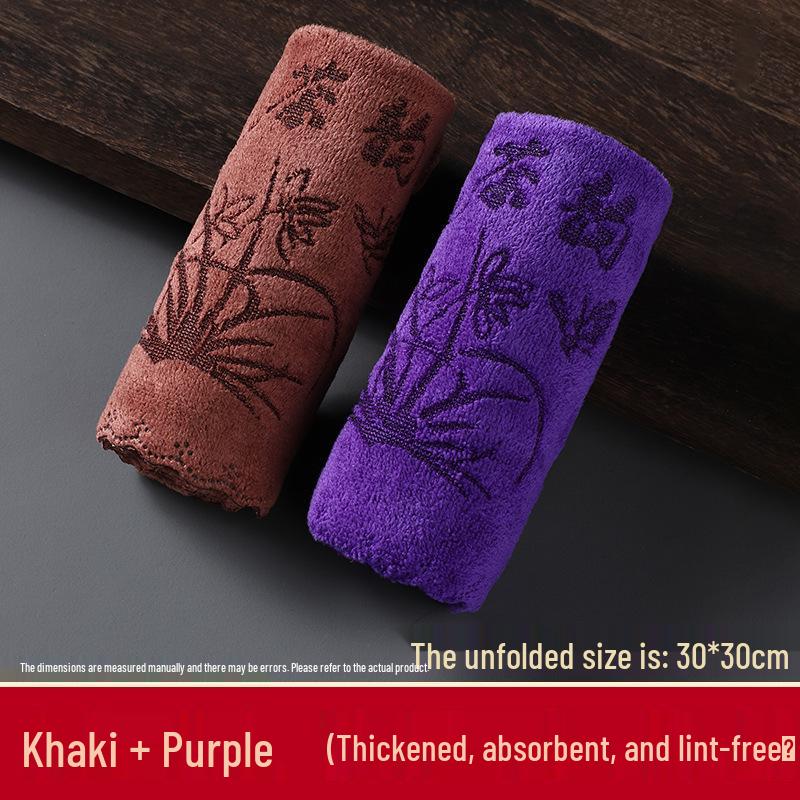 Prémiová absorpční utěrka na kung-fu čaj - Zesílená utěrka na čištění čajového stolku ve stylu zen