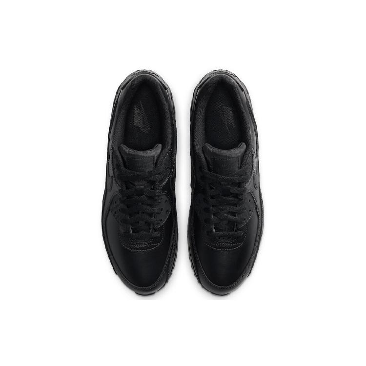 New Nike Air Max 90 Leather Triple Black CZ5594-001