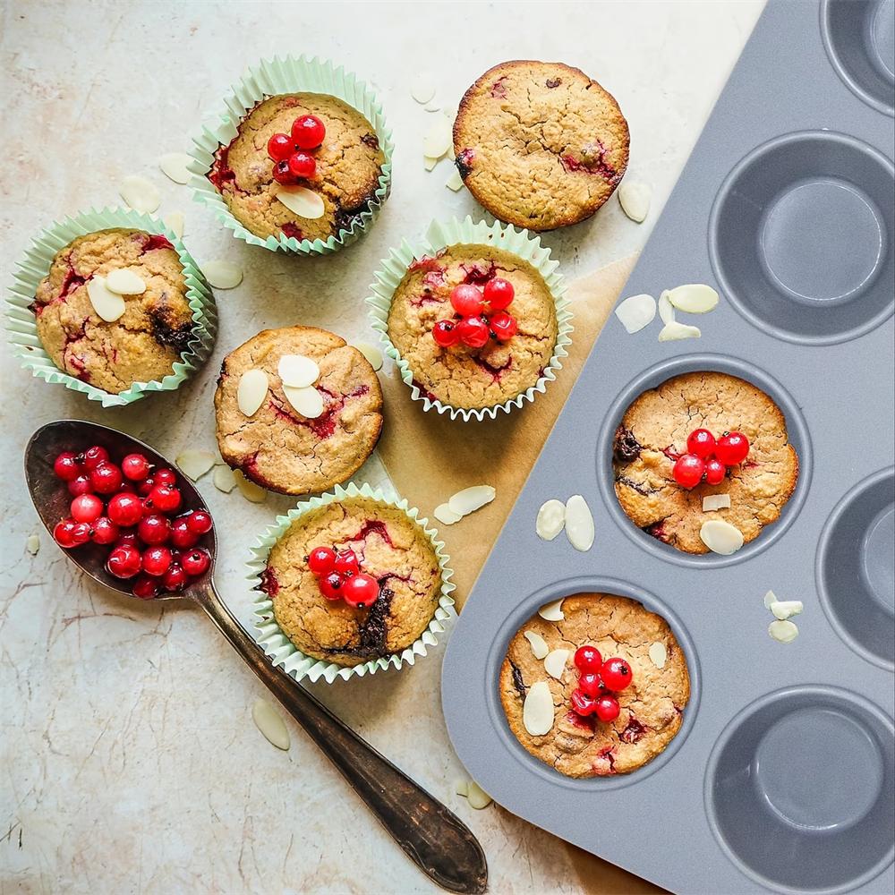 Nonstick Silicone Mini Muffin Pan,Nonstick Baking Pans, Muffin Baking Food Grade Silicone Cupcake Molds, Food Safe Egg Tart Mold