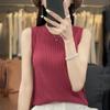Women Tank Sleeveless MODERN NEW SAGA Summer T-shirt Knit Top Lace Basic Vest Female O-neck